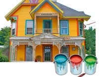 Дом и фасадные краски