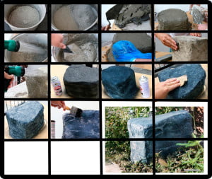 Схема - как сделать искусственный камень