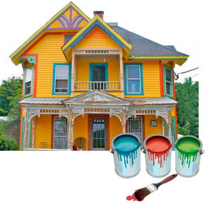 Дом и фасадные краски
