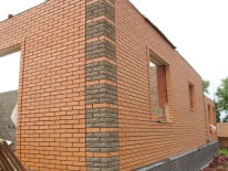 Фасад из клинкерного кирпича